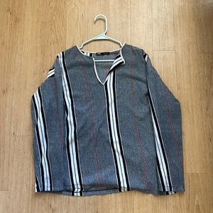 Zara stripped over shirt